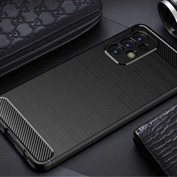 Puzdro pre Samsung Galaxy A23 5G Alogy Rugged Armor. Puzdro TPU Carbon Black Glass