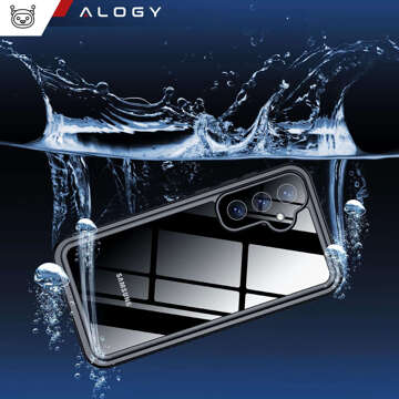 Puzdro pre Samsung Galaxy S24 Armored Cover Hydrogel Screen Film Case 360 ​​​​Defense Pro Alogy Black