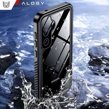 Puzdro pre Samsung Galaxy S24 Armored Cover Hydrogel Screen Film Case 360 ​​​​Defense Pro Alogy Black