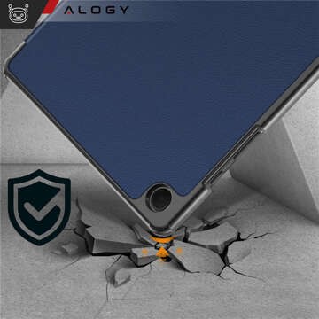 Puzdro pre Samsung Galaxy Tab A9 Plus 2023 11" (X210/X215/X216) Tablet Flip Cover Obal knihy Puzdro Alogy Navy Blue Glass