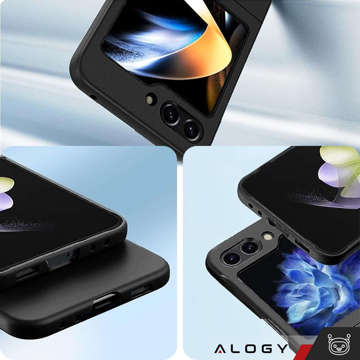 Puzdro pre Samsung Galaxy Z Flip 5 Case Thin Alogy Phone Case Ochranné matné čierne