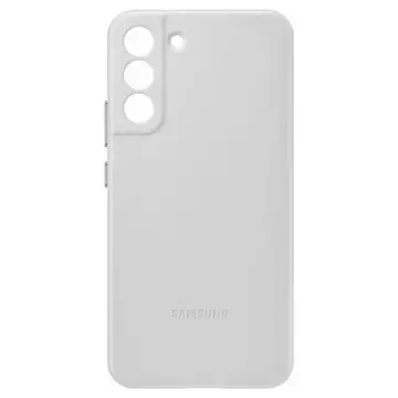 Púzdro z pravej kože Samsung Leather Cover pre Samsung Galaxy S22 (S22 Plus) svetlosivé (EF-VS906LJEGWW)