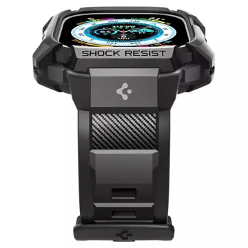 Remienok Spigen Rigged Armor "PRO" s ochranným puzdrom pre Apple Watch Ultra 49 mm Black