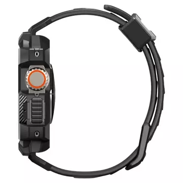 Remienok Spigen Rigged Armor "PRO" s ochranným puzdrom pre Apple Watch Ultra 49 mm Black