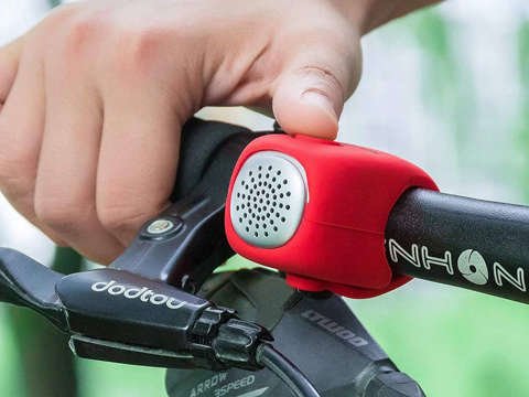 Riadidlá RockBros CB1709 elektrický zvonček na bicykel Red