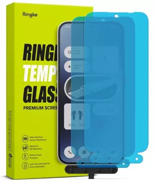 Ringke TG 2-balenie tvrdeného skla pre Nothing Phone 2A Clear