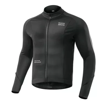 Rockbros 15400002002 cyklistický dres s dlhým rukávom jeseň/zima M - čierny