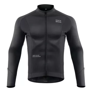 Rockbros 15400002002 cyklistický dres s dlhým rukávom jeseň/zima M - čierny