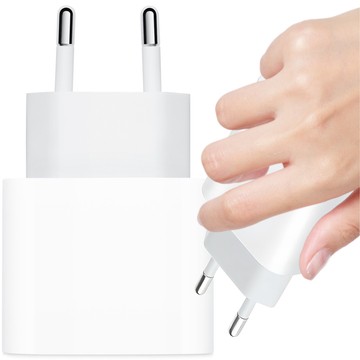 Rýchla 30W USB-C nástenná nabíjačka USB typ C GaN PD pre iPhone Alogy kocka Biely USB-C kábel 1m