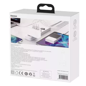 Rýchla nabíjačka Baseus GaN2 Pro 100 W USB / USB Type C Quick Charge 4 Power Delivery biela (CCGAN2P-L02)