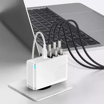 Rýchla nabíjačka Baseus GaN2 Pro 100 W USB / USB Type C Quick Charge 4 Power Delivery biela (CCGAN2P-L02)