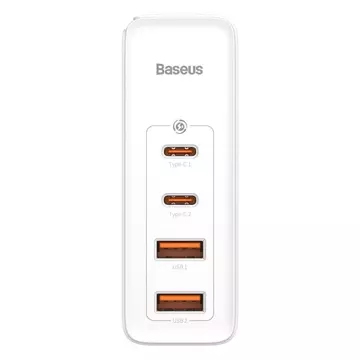 Rýchla nabíjačka Baseus GaN2 Pro 100 W USB / USB Type C Quick Charge 4 Power Delivery biela (CCGAN2P-L02)