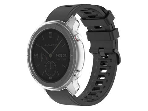 Silikónové ochranné puzdro TPU Alogy puzdro pre Amazfit GTR 47mm Transparent