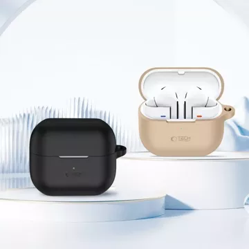 Silikónové ochranné puzdro s háčikom pre Samsung Galaxy Buds 3 / 3 Pro Black