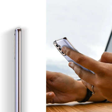 Silikónové puzdro Alogy Cover puzdro pre Samsung Galaxy S22 Plus Transparent Glass Full Glue