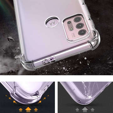 Silikónové puzdro ShockProof Alogy pre Motorola Moto G10 / G20 / G30 Transparent