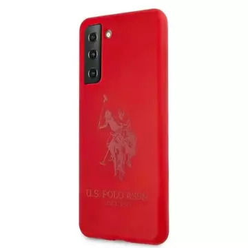 Silikónové puzdro US Polo na telefón pre Samsung Galaxy S21 červené/červené