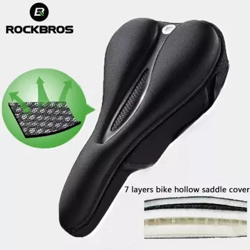 Silikónový gélový poťah na bicykel Rockbros LF047-S veľkosť M - čierny