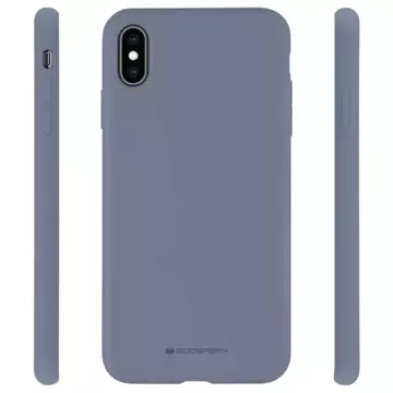 Silikónový obal na telefón Mercury pre iPhone 13 Mini levanduľový/levanduľovo šedý