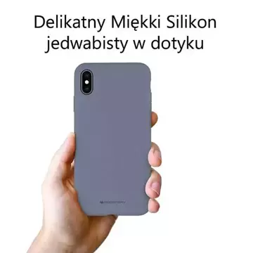 Silikónový obal na telefón Mercury pre iPhone 13 Mini levanduľový/levanduľovo šedý