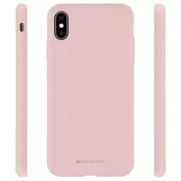 Silikónový obal na telefón Mercury pre iPhone 13 Pro Max ružový pieskový/ružový pieskový