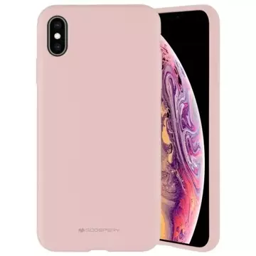 Silikónový obal na telefón Mercury pre iPhone X/Xs ružový pieskový/ružový pieskový
