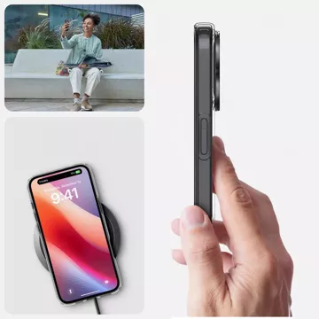 Sklenené puzdro na iPhone 16 Spigen Liquid Crystal ochranný kryt Crystal Clear puzdro na telefón