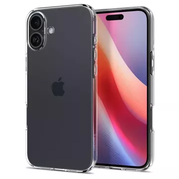 Sklenené puzdro na iPhone 16 Spigen Liquid Crystal ochranný kryt Crystal Clear puzdro na telefón