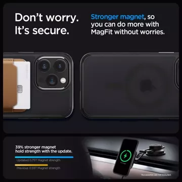 Spigen Ultra Hybrid Mag for MagSafe pre iPhone 15 Pro Case Frost Black