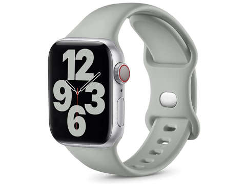 Športový gumený remienok Alogy pre Apple Watch 42/44/45 / 49 mm sivý