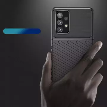 Thunder Case flexibilný pancierový kryt pre Samsung Galaxy A73 čierny