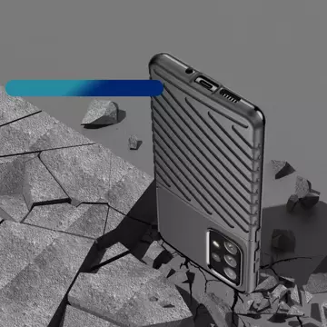 Thunder Case flexibilný pancierový kryt pre Samsung Galaxy A73 čierny