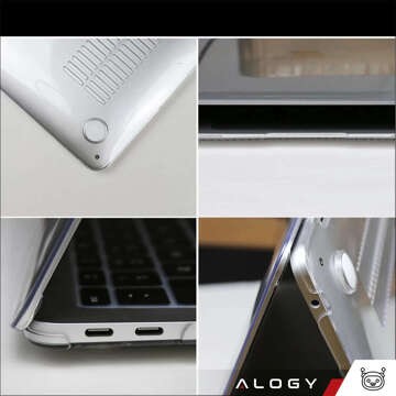 Tvrdé puzdro Alogy pre Apple MacBook Air 13 M1 2021 Transparent