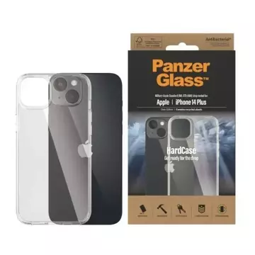 Tvrdé puzdro Etui PanzerGlass na iPhone 14 Plus 6,7" Antibakteriálna vojenská transparentná trieda 0403