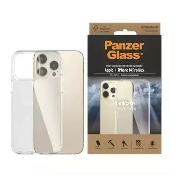 Tvrdé puzdro Etui PanzerGlass na iPhone 14 Pro Max 6,7" Antibakteriálna vojenská transparentná trieda 0404