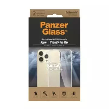 Tvrdé puzdro Etui PanzerGlass na iPhone 14 Pro Max 6,7" Antibakteriálna vojenská transparentná trieda 0404