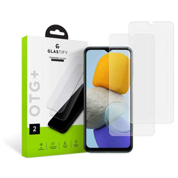 Tvrdené sklo GlasTIFY OTG 2-Pack pre Samsung Galaxy M23 5G Clear