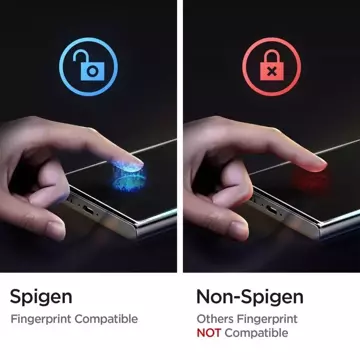 Tvrdené sklo Spigen Glas.Tr Platinum pre Samsung Galaxy S23 Ultra Clear
