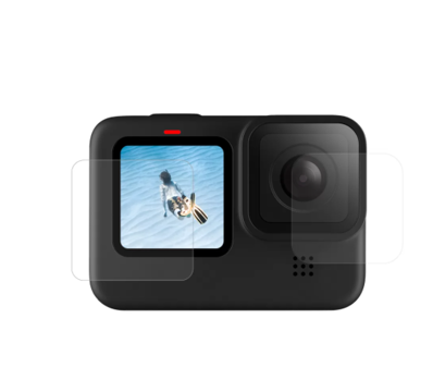 Tvrdené sklo na obrazovku a telesínový objektív pre GoPro Hero 9 / Hero 10 (GP-FLM-901)