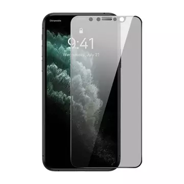 Tvrdené sklo s 0,3 mm súkromným filtrom Baseus pre iPhone X/XS/11 Pro