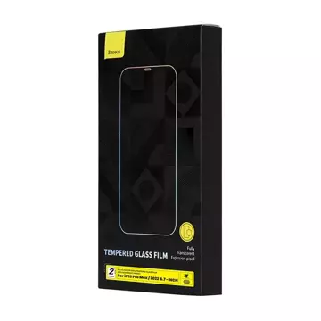 Tvrdené sklo s protiprachovou vrstvou 0,3 mm Baseus Crystal pre iPhone 14 Plus/13 Pro Max (2ks)