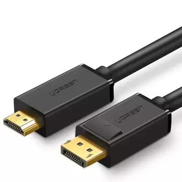 UGREEN Jednosmerný kábel DisplayPort na HDMI 4K 30 Hz 32 AWG 2 m čierny (DP101 10202)