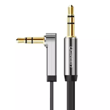 UGREEN kábel plochý AUX audio kábel 3,5 mm mini jack 0,5 m čierny (AV119 10596)