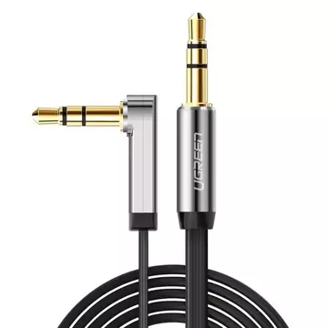 UGREEN kábel plochý AUX audio kábel 3,5 mm mini jack 0,5 m čierny (AV119 10596)