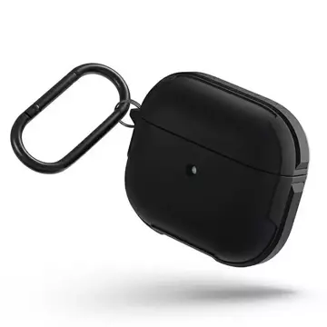 UNIQ Ochranné puzdro na slúchadlá Valencia Case pre Apple AirPods 3 čierne/polnočné čierne Antimikrobiálne
