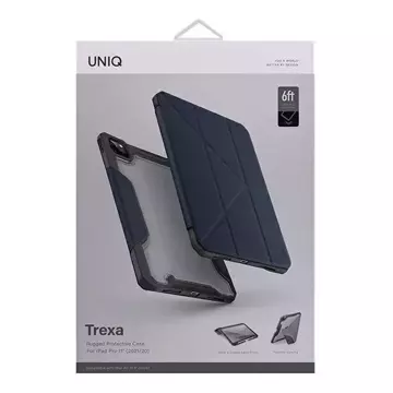 UNIQ etui Trexa iPad Pro 11" 2021/2020 Antimikrobiálne niebieski/modré