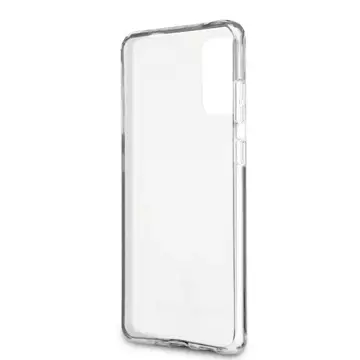 US Polo lesklé puzdro na telefón Samsung Galaxy S20 Plus bielo/biele