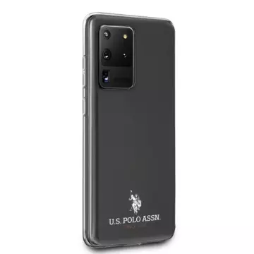 US Polo lesklé puzdro na telefón Samsung Galaxy S20 Ultra black/black
