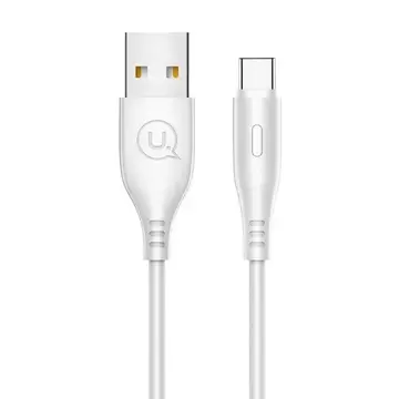 USAMS kábel U18 USB-C 2A Fast Charge 1m biely