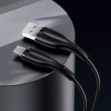 USAMS kábel U38 USB-C 5A Fast Charge pre OPPO/HUAWEI 1m čierny